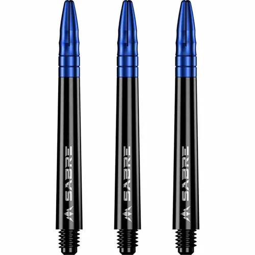 Cañas Mission Darts Sabre Polycarbonate Negra Azul Larga 48mm