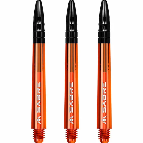 Cañas Mission Darts Sabre Polycarbonate Naranja Negro Larga 48mm