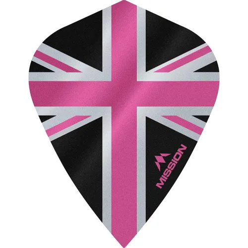 Plumas Mission Darts Kite Alliance Union Jack Negro Rosa