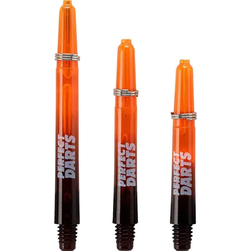 Cañas Perfectdarts Dos Tonos Negro Naranja Corta