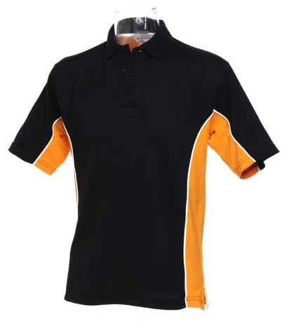 Polo Dardos Pro Negro y Naranja S