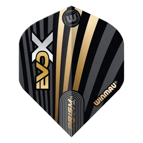 Plumas Winmau Darts Standard Prism Delta Evo-X MvG Gold & Black