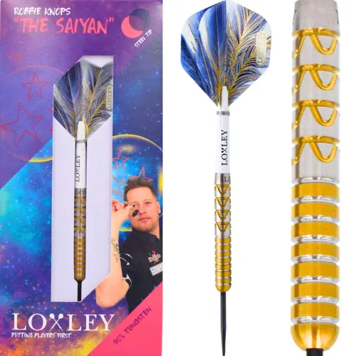 Dardos Loxley Darts Robbie Knops The Saiyan 90% 24g Punta Acero
