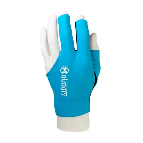 Guante Billar Molinari Azul Cian S Diestro