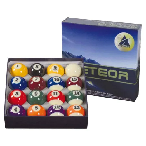 Juego De Bolas Billar Americano Meteor 57.2mm Bola Blanca 57.2mm