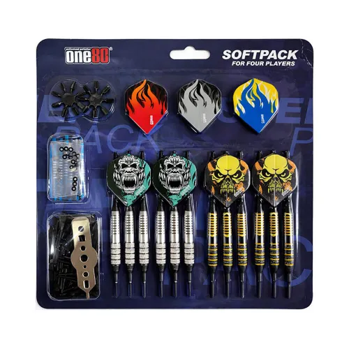 Dardos One80 Softip Pack For Player 16g 