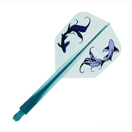 Plumas Condor Axe Shape Goldfish Natsumi Iwata Verde Azul Transparente L 33.5mm 3 Uds.